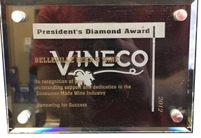 Presidents Diamond Award Plaque 